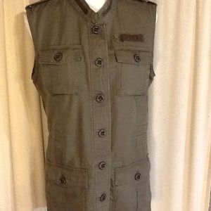 Eddie Bauer Army green vest.